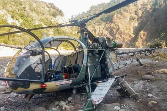 Army helicopter crashes in J&K's Gurez border area