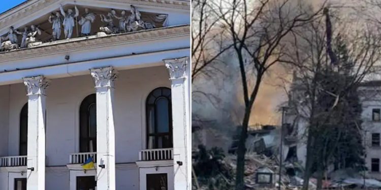 Ukrainian officials say over 300 civilians killed in Russian airstrikes on Mariupol theatre