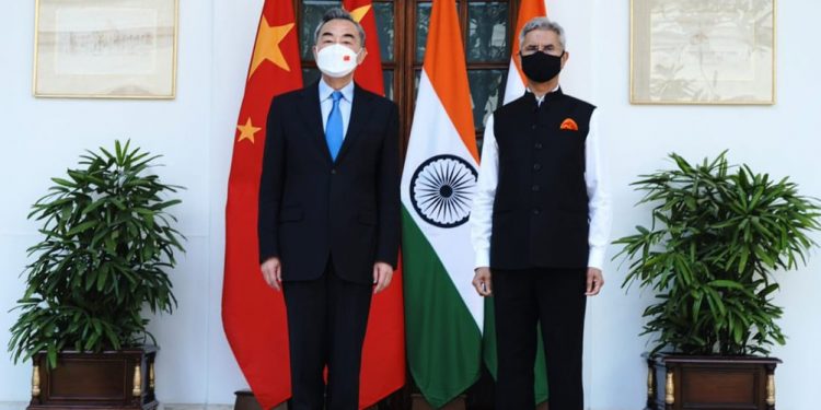 Wang Yi and S Jaishankar