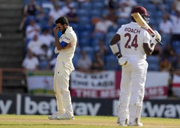 West Indies lead England by 28 runs after two days