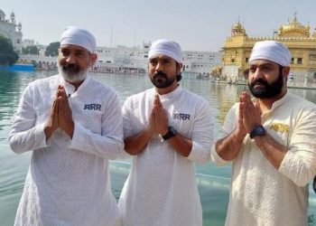 'RRR' team visits Golden Temple in Amritsar to seek blessings