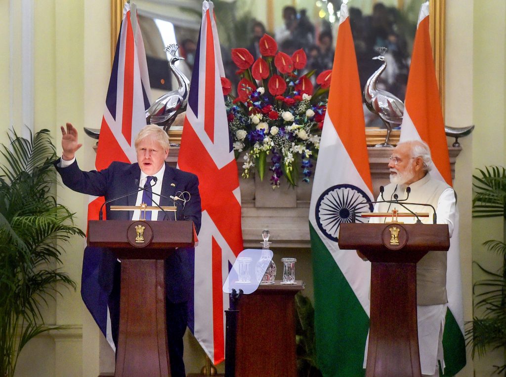 Boris Johnson and Narendra Modii