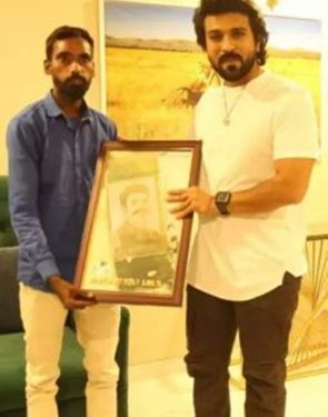 Fan walks 264 km to meet Ram Charan, shares paddy field portrait