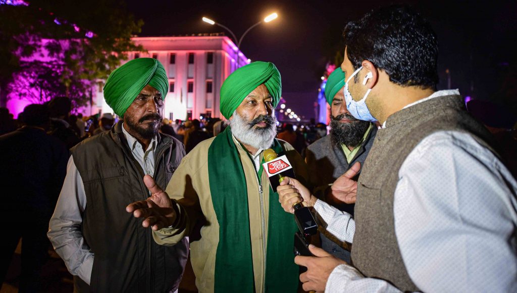 Farmers protest