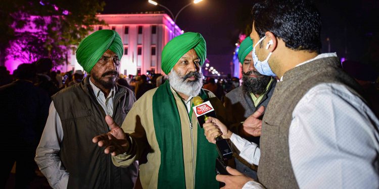 Farmers protest