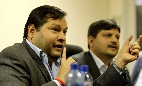 Rajesh Gupta and Atul Gupta (File: AP Photo)