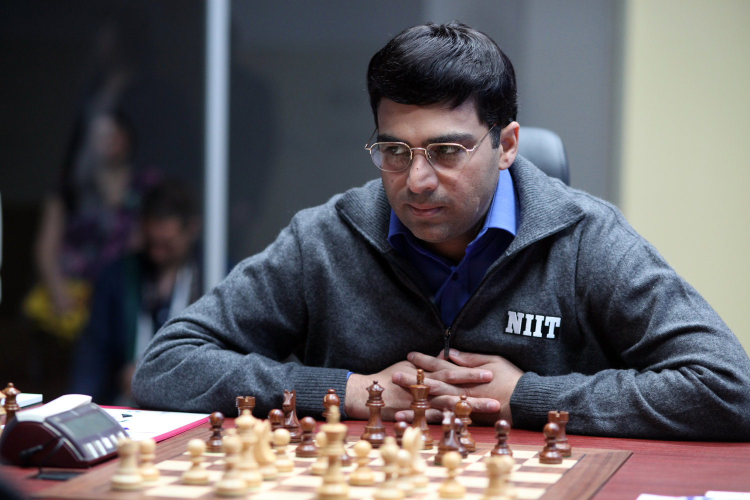 PIX: Vishy Anand celebrates International Chess Day with son - Rediff.com