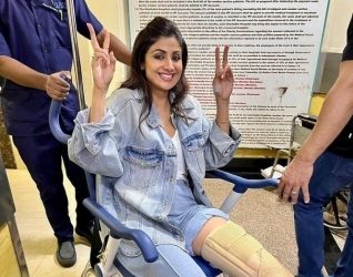 Shilpa Shetty fractures leg during web series shoot, shares pic