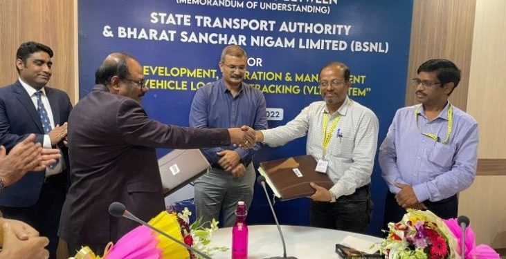 Odisha transport authority, MoU, BSNL, vehicle tracking, app