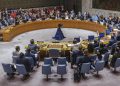 United Nations Security Council vote on a draft resolution regarding Russia’s planned annexation of war occupied Ukraine territory September 30, 2022 at UN headquarters. (File: AP)