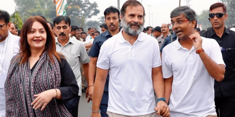 Bharat Jodo Yatra: Actor-filmmaker Pooja Bhatt walks with Rahul Gandhi