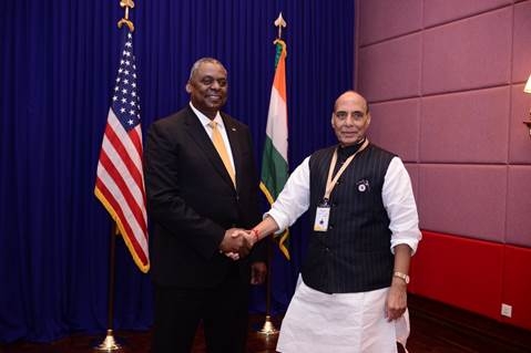 Rajnath Singh, Lloyd Austin, aircraft maintenance