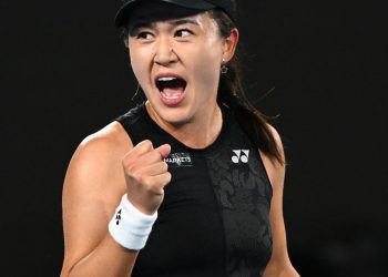 Zhu Lin. Image: AustralianOpen/Twitter