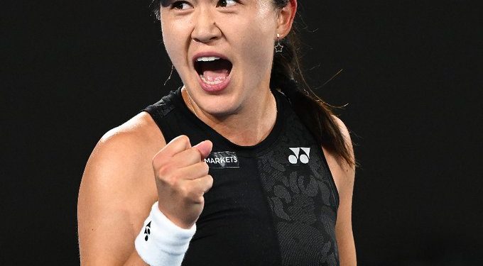 Zhu Lin. Image: AustralianOpen/Twitter