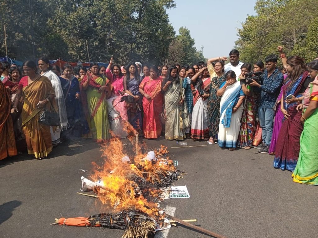 BJD-BJP protest