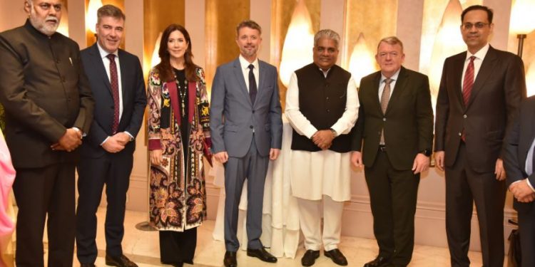 Bhupender Yadav at India-Denmark joint forum with Danish Crown Prince Frederik André Henrik Christian and Princess Mary Elizabeth (Image: byadavbjp/Twitter)