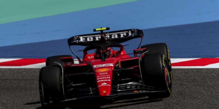 Carlos Sainz Jr. pre-season testing for Ferrari F1 team (Image: Twitter)