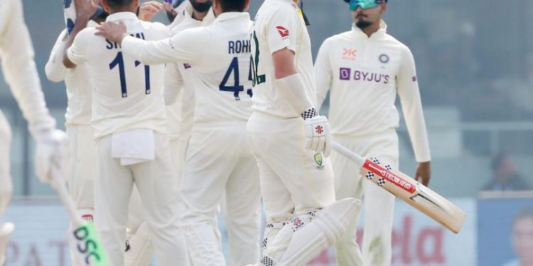 Md Shami takes Travis Head's wicket on Day 1 of Delhi Test (Image: BCCI/Twitter)