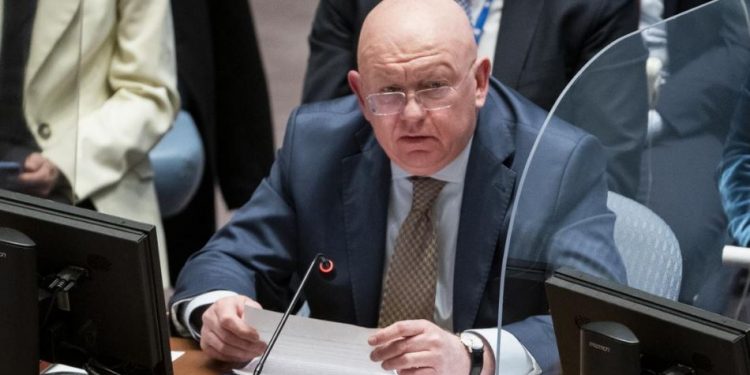 Russia's UN Ambassador Vassily Nebenzia