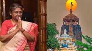 President Murmu offers prayers at Lingaraj temple