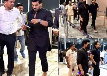 Ram Charan barefoot