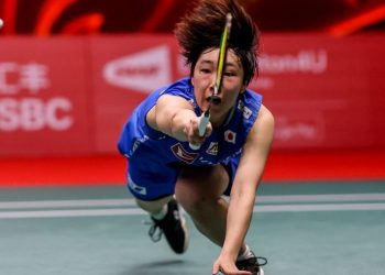 Akane Yamaguchi in action against China's Chen Yufei in women's singles semifinal of All England Badminton Open (Image: YonexAllEngland/Twitter)
