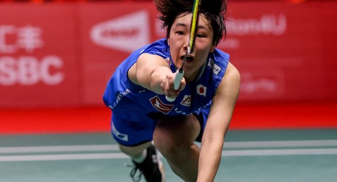 Akane Yamaguchi in action against China's Chen Yufei in women's singles semifinal of All England Badminton Open (Image: YonexAllEngland/Twitter)