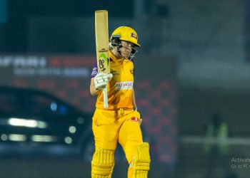 UP skipper Alyssa Healy scores half-century against MI (Image: Twitter)