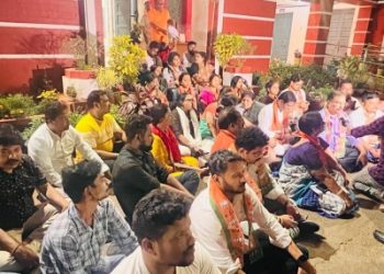 BJP launches protest outside police station in Odisha over arrest of BJYM activists