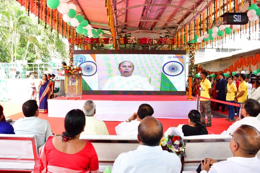 CM flags off pilgrimage train from Bhubaneswar railway station