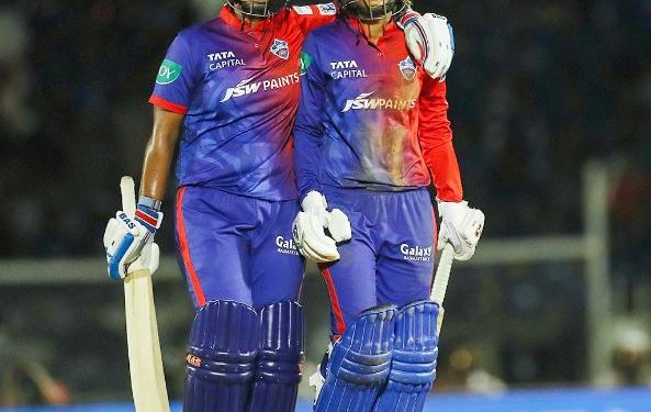 A fighting 52 runs partnership between Radha Yadav and Shikha Pandey for the last wicket helped Delhi Capitals post a total of  131 on board against Mumbai Indians in the final of WPL 2023 (Image: DelhiCapitals/Twitter)