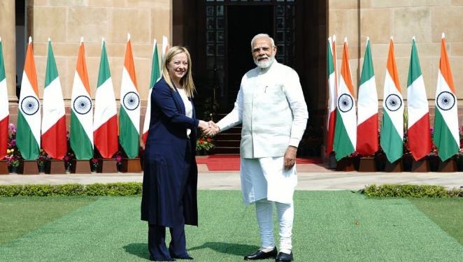 Giorgia Meloni Narendra Modi