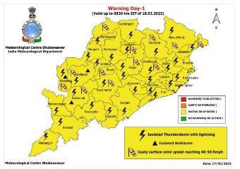 Odisha: IMD issues Orange Warning for several districts