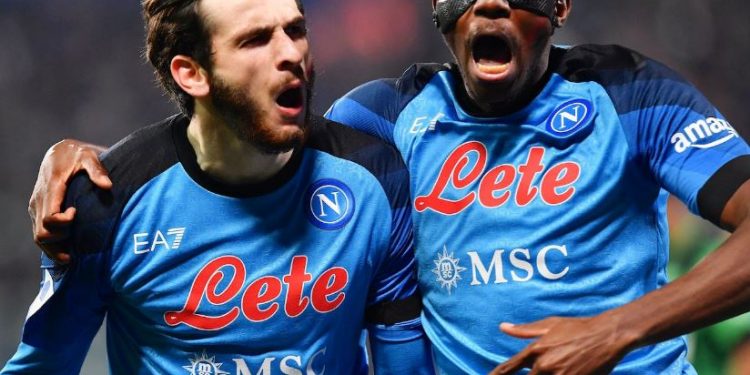 Napoli beat Eintracht Frankfurt 5-0, qualifies for the quarterfinals of Champions League for the first time (Image: adriandelmonte/Twitter)