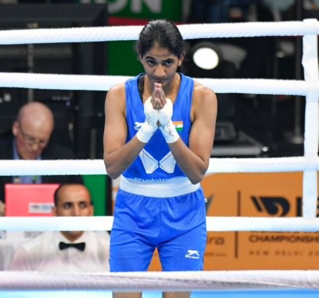 Indian pugilist Nitu Ghanghas enters the 48kg category finals of the Women's World Boxing Championships