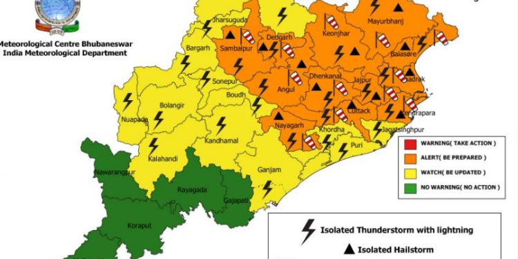 Odisha weather 21 March