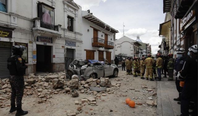 Strong earthquake kills at least 13 in Ecuador, one in Peru