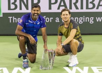 Rohan Bopanna-Matthew Ebden win Indian Wells Masters men's double title 2023 (Image: Twitter)