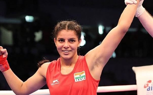 Sakshi Chaudhary sails in to the quarterfinals of IBA Women's World Boxing Championships (Image: BFI_official/Twitter)