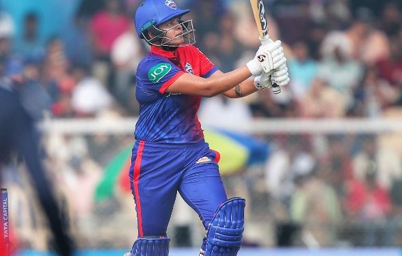 Shafali Verma in action against RCB in inaugural WPL (Image: DelhiCapitals/TwitteR)