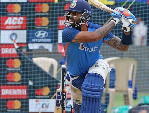 Surya Kumar Yadav during practice session (Image: surya_14kumar/Twitter)