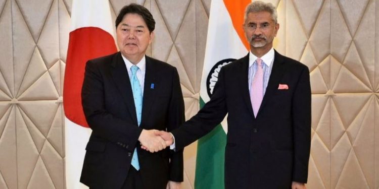EAM S Jaishankar with Japanese Foreign Minister Yoshimasa Hayashi