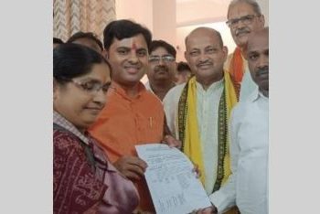 BJP candidate files nomination for Jharsuguda bypoll