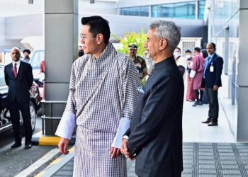 EAM Jaishankar receives Bhutan King at Delhi airport