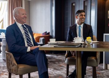 US President Biden meets British PM Sunak to commemorate the 25th anniversary of the Belfast/Good Friday Agreement (Image: WhiteHouse/Twitter)