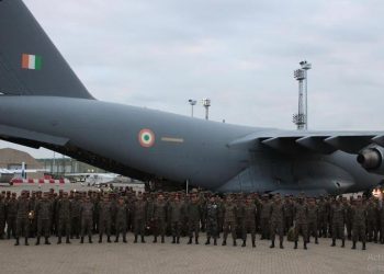 Indian Army's Bihar Regiment arrives in UK to participate in Command Post Exercise 2023 (Image: HCI_London/Twitter)