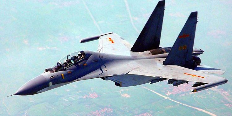 Chinese Su-30 (Image: IndoPac_Info/Twitter)