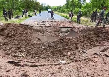 10 police personnel and drive killed in a naxal attack in Dantewada district Chhattisgarh (Image: PTI)