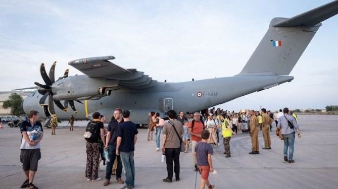 French Air Force carries rescue operation in violent hit Sudan (Courtesy: Reuters)