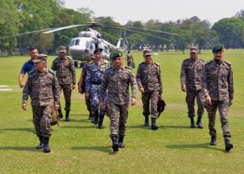 Gen Anil Chauhan Army's Trishakti Corps HQ at Sukna in West Bengal (Image: neeraj_rajput/Twitter)